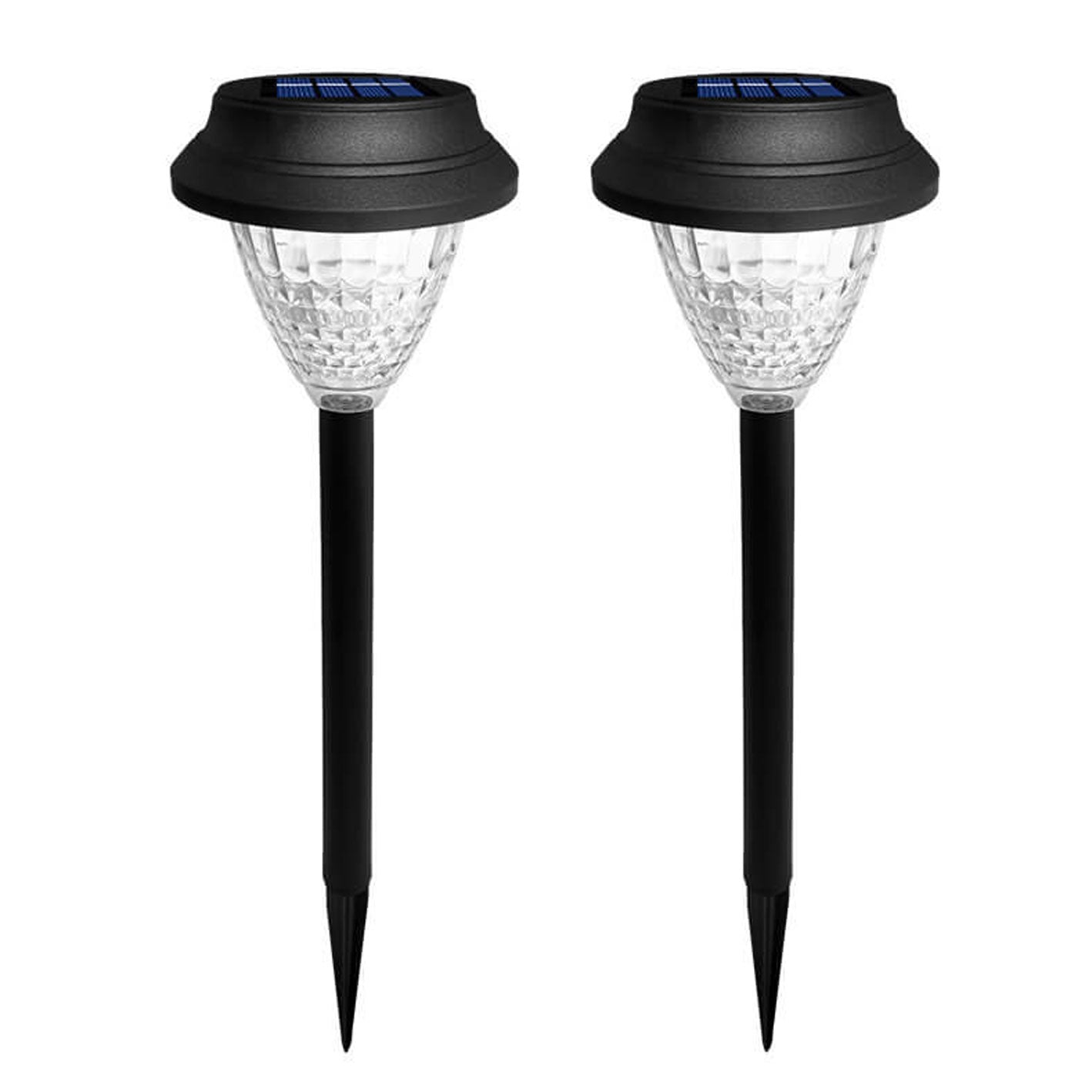 Modern Round Solar LED Garden Stake Light 1-Light