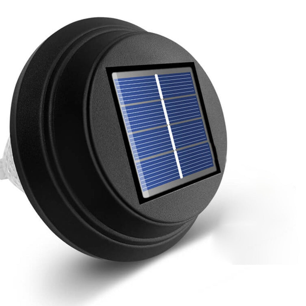 Modern Round Solar LED Garden Stake Light 1-Light