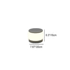 Modern Round Solar LED Post Light 1-Light