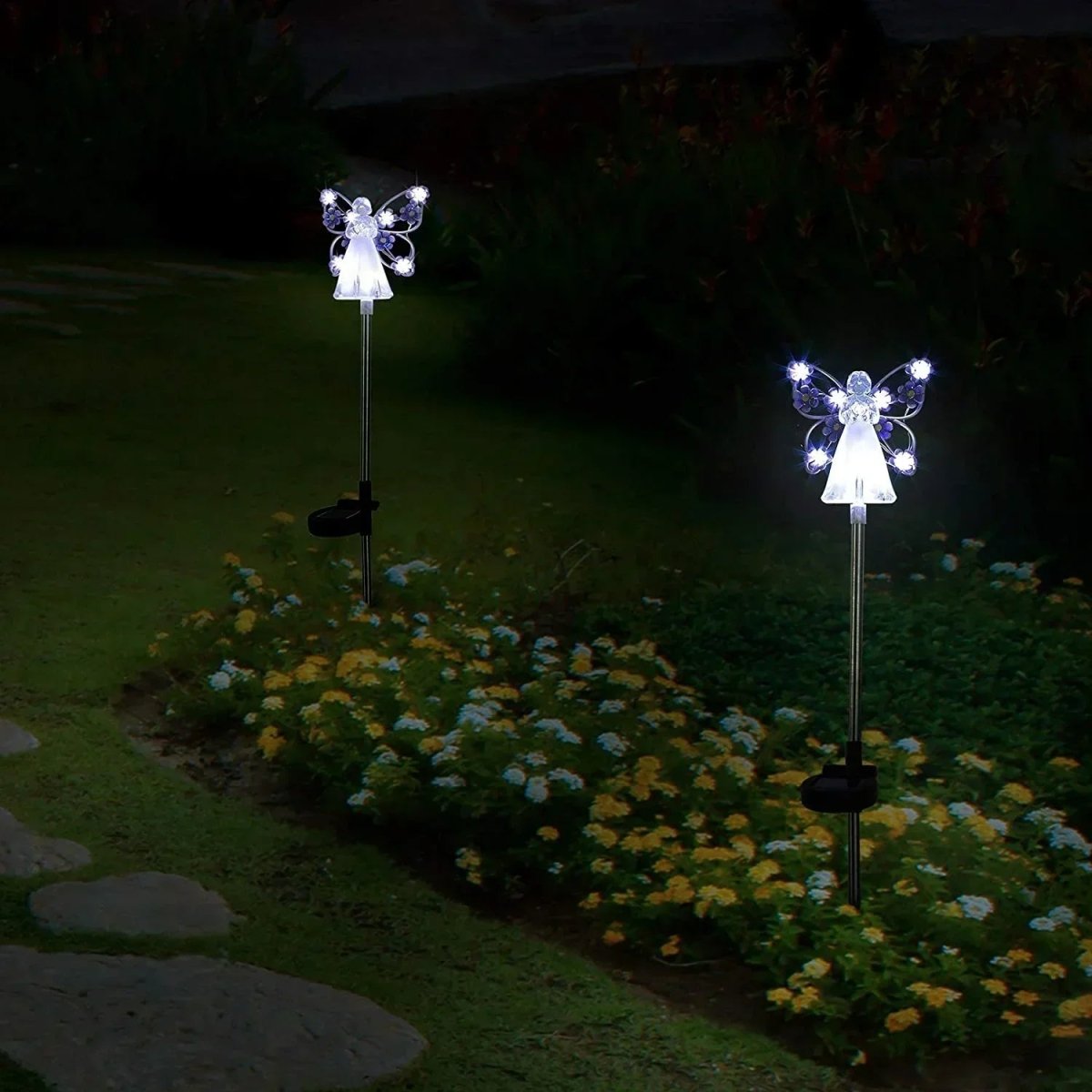 Modern Solar Angel LED Garden Stake Light 1-Light