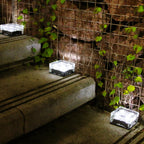 Modern Square Solar Glass LED Ground Light 1-Light