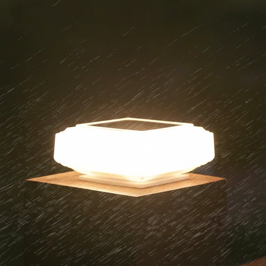Modern Square Solar LED Floor Light 1-Light