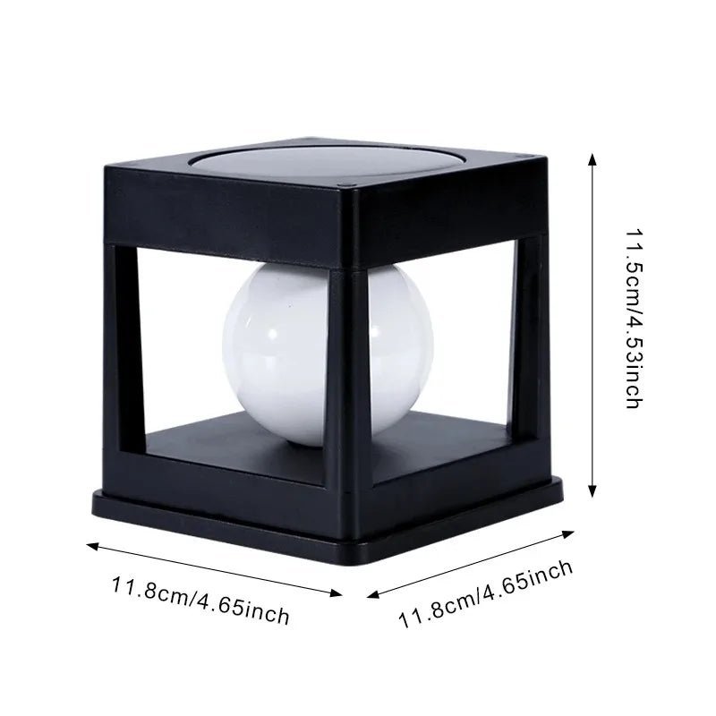 Modern Square Solar LED Globe Floor Light 1-Light