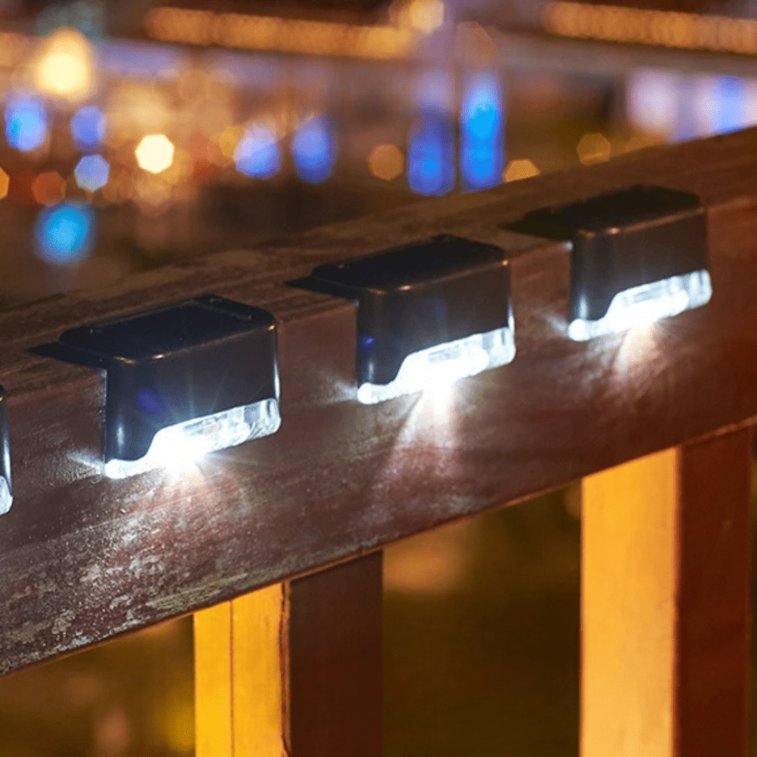 Modern Square Solar LED Step Light 1-Light