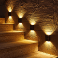 Modern Square Solar LED Step Wall Light 1-Light