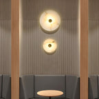 Modern Marble Round LED 1-Light Wall Light