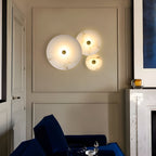 Modern Marble Round LED 1-Light Wall Light