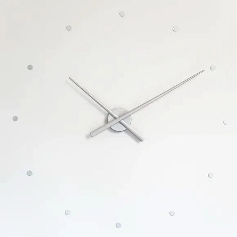 Wall Clock Quartz Silent Movement Metal Plastic