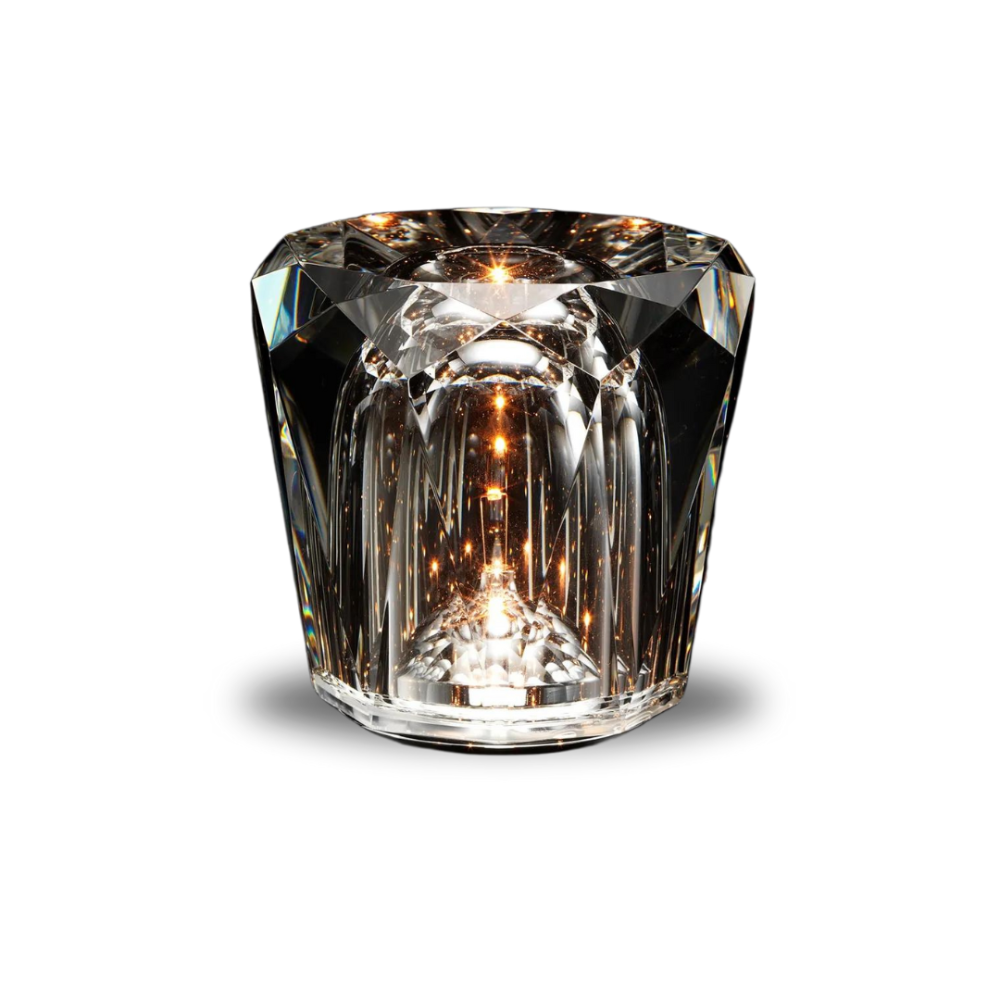 Table Lamp Glass LED Rechargeable Cordless 8.2 cm Warm Light