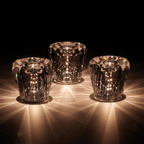 Table Lamp Glass LED Rechargeable Cordless 8.2 cm Warm Light