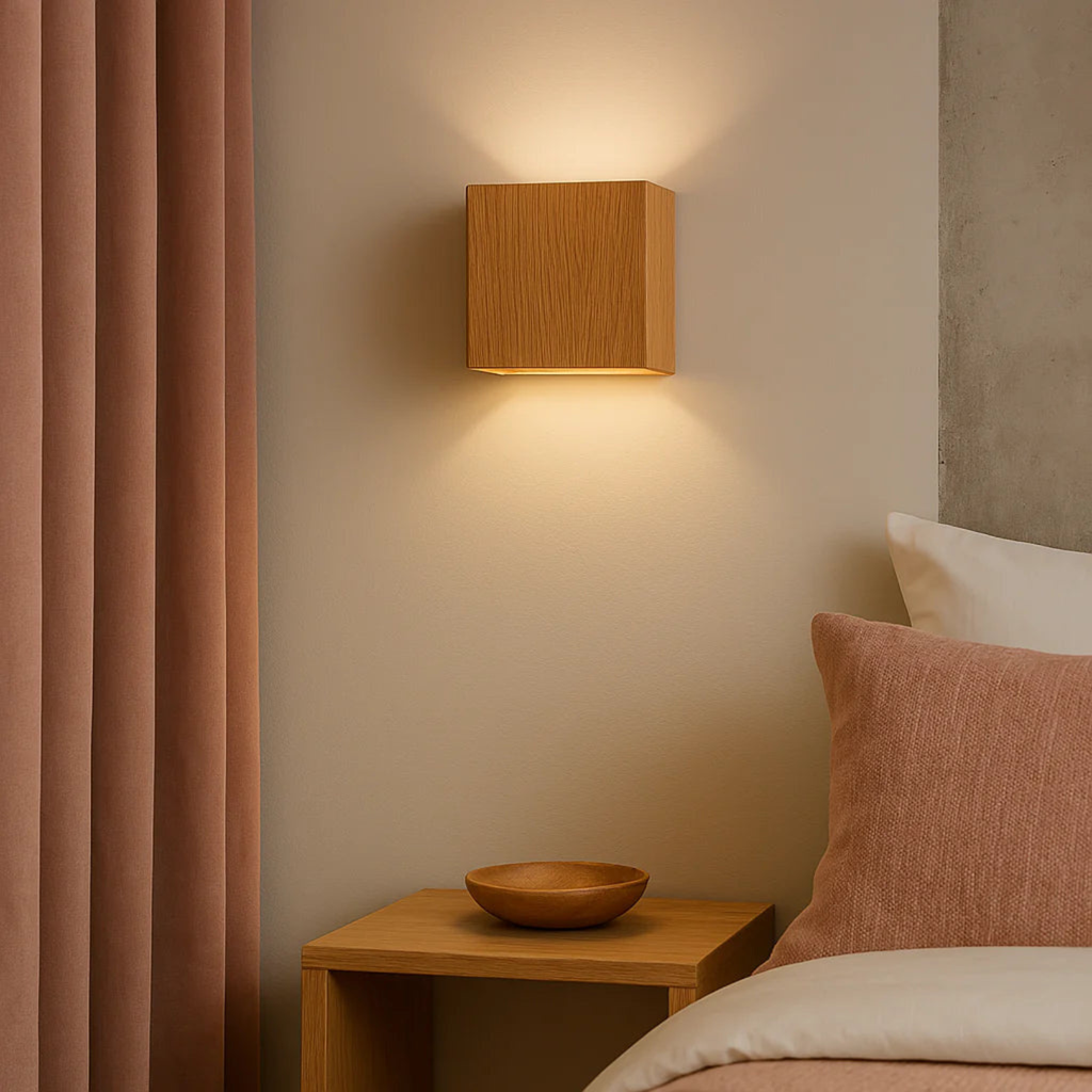 Modern Cube Wall Light - Durable Sconce with Integrated LED