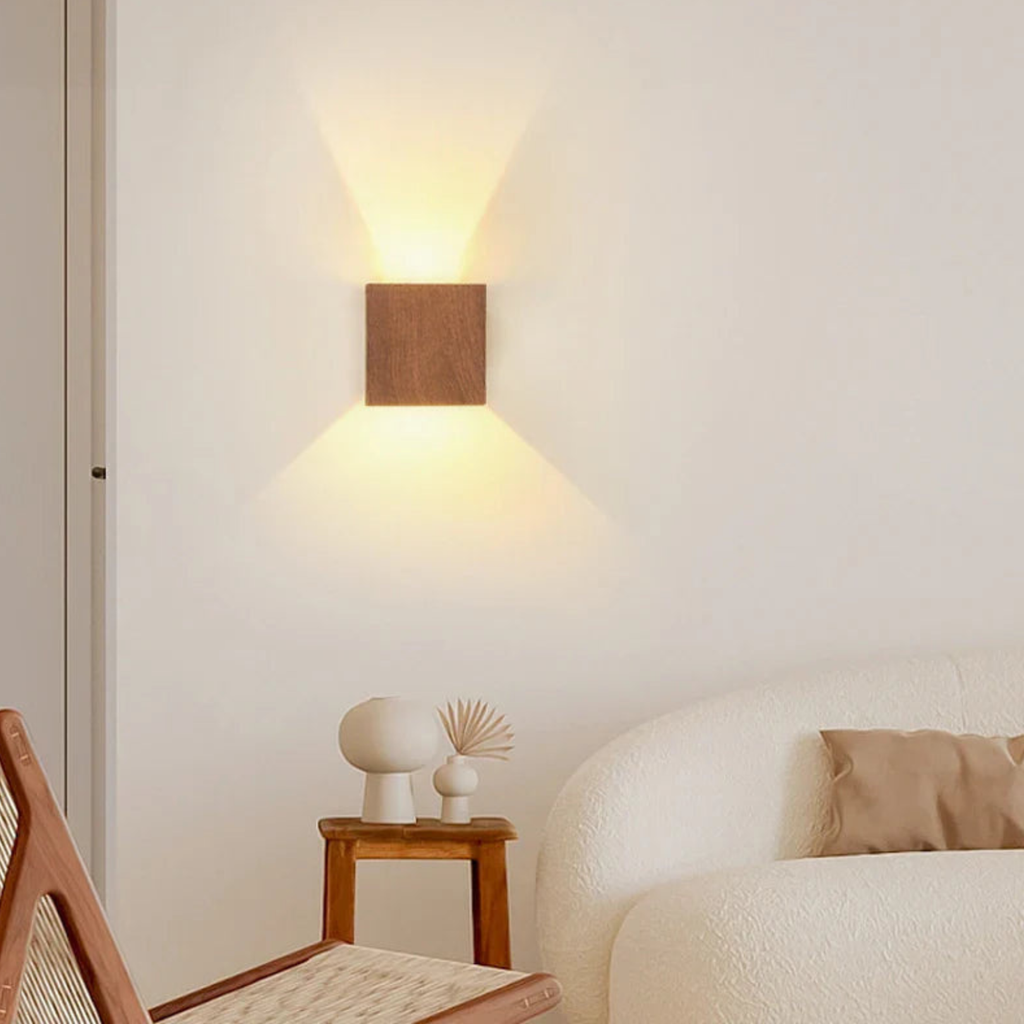 Modern Cube Wall Light - Durable Sconce with Integrated LED
