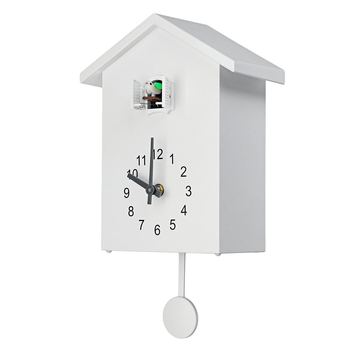 Cuckoo Clock Modern Style Quartz Movement Wood Plastic Wall Mounted