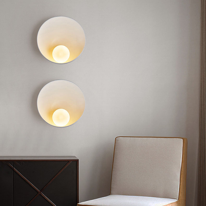 Glass Wall Sconce Modern Round Clear Shade Wall Mounted G9 Light