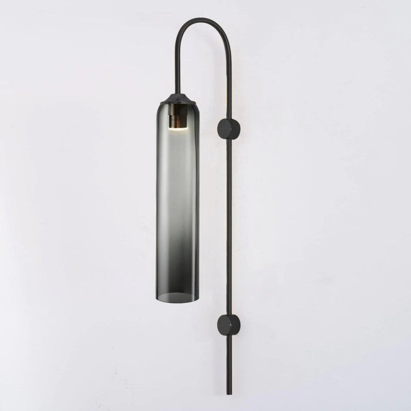 Modern Mouth-Blown Glass Tube Wall Lamp