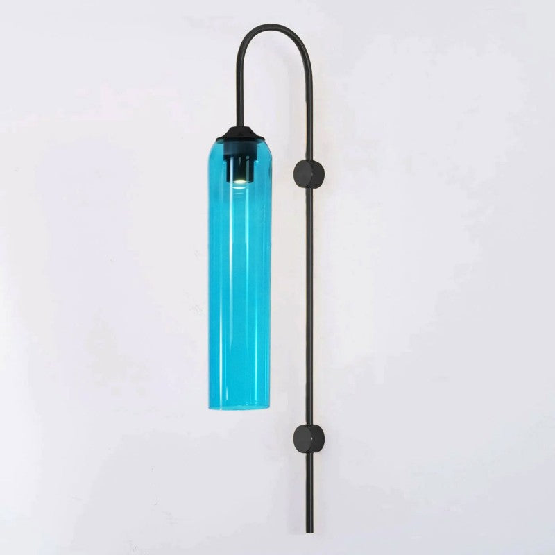 Modern Mouth-Blown Glass Tube Wall Lamp