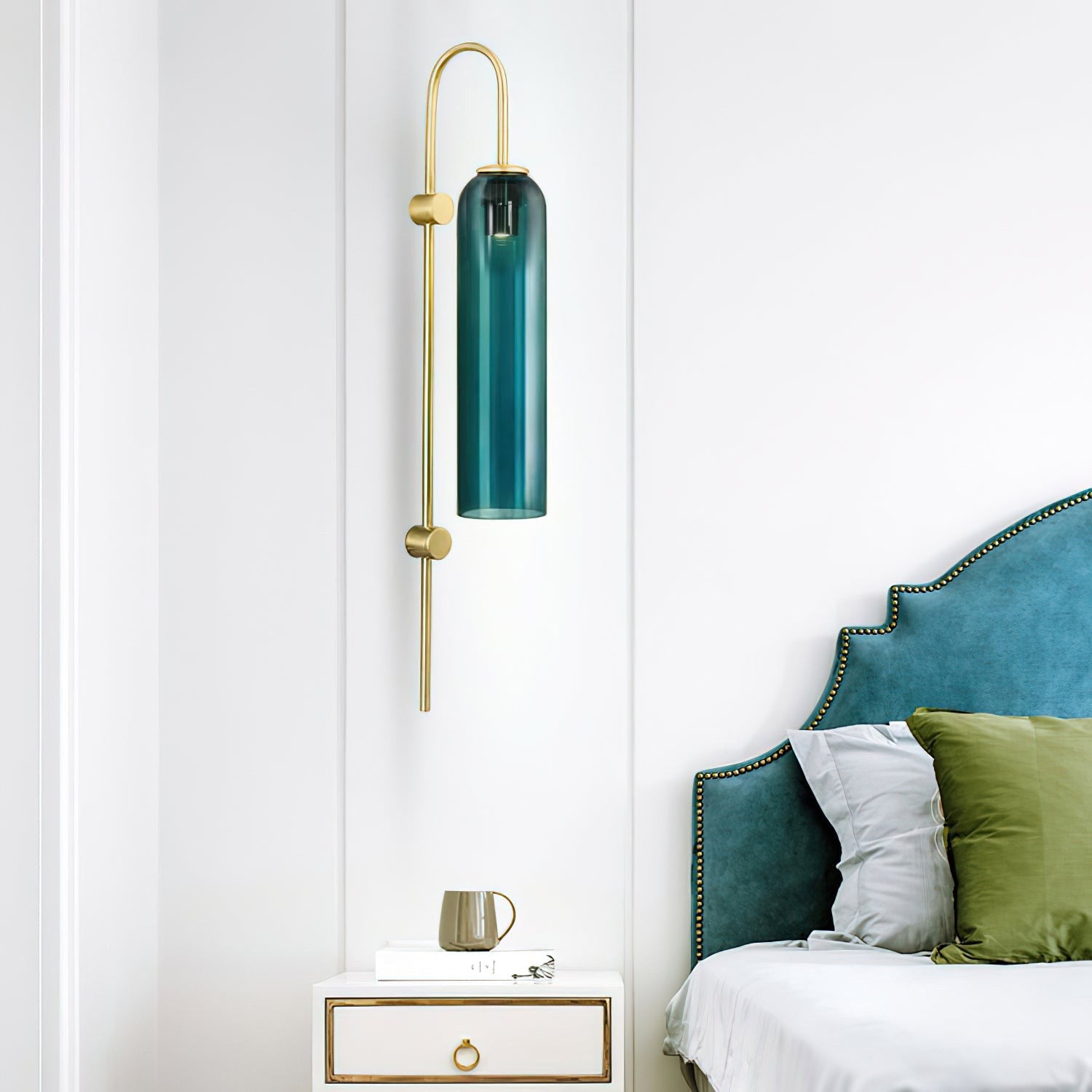 Modern Mouth-Blown Glass Tube Wall Lamp