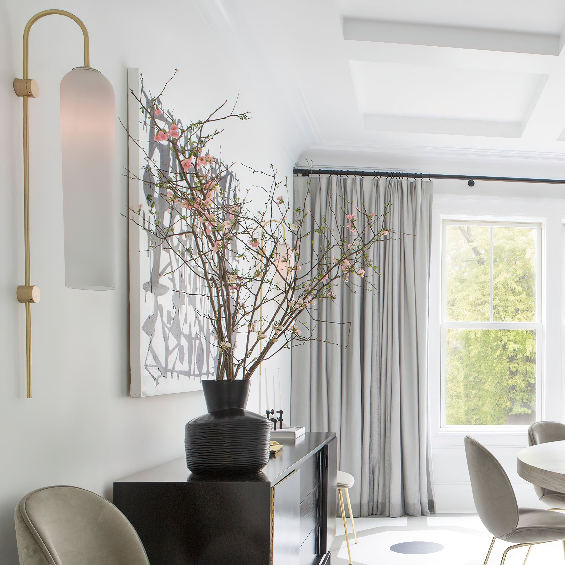 Modern Mouth-Blown Glass Tube Wall Lamp