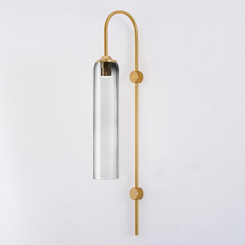 Modern Mouth-Blown Glass Tube Wall Lamp