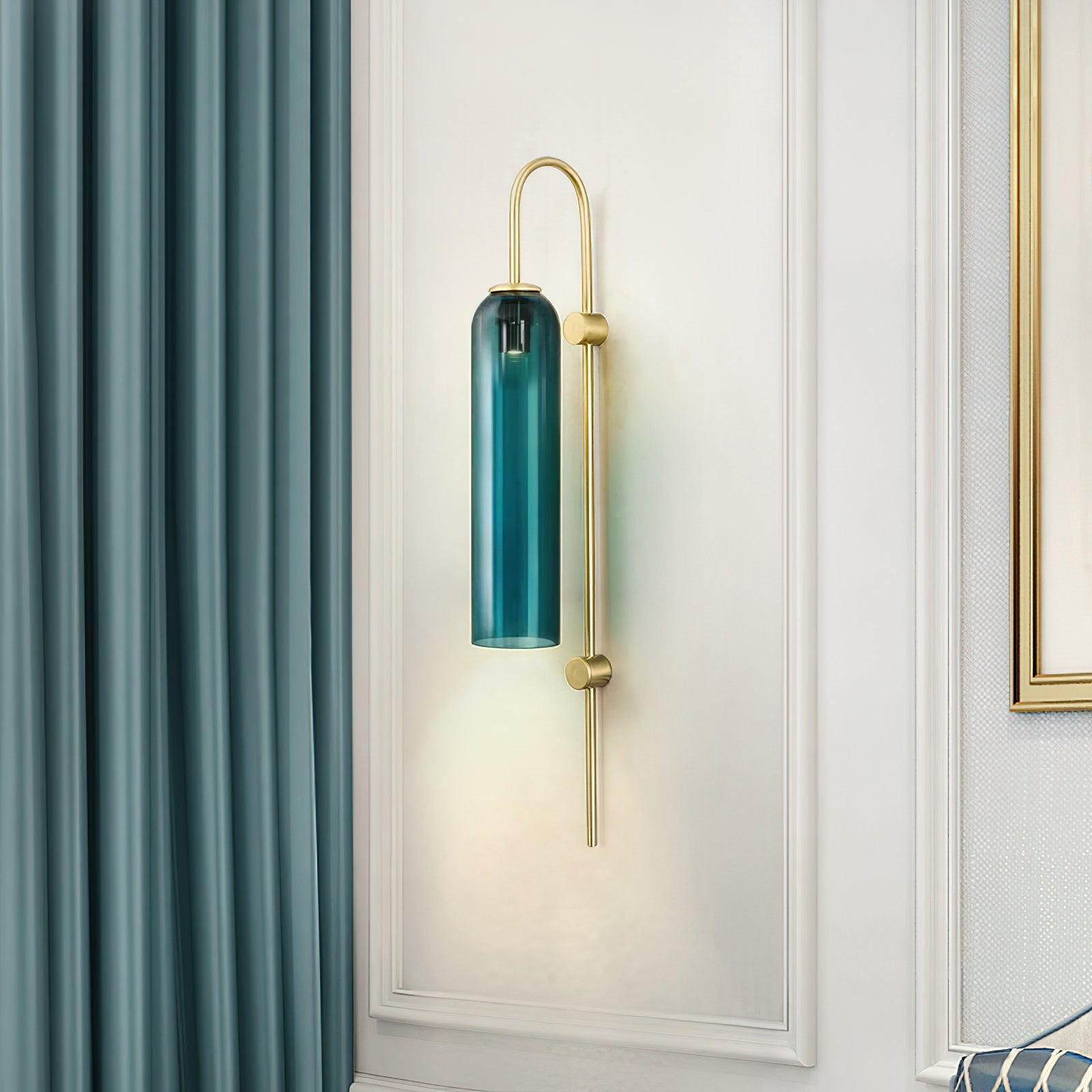 Modern Mouth-Blown Glass Tube Wall Lamp