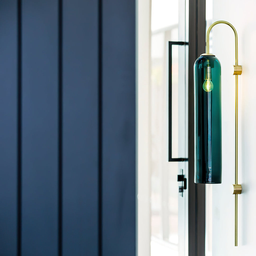 Modern Mouth-Blown Glass Tube Wall Lamp