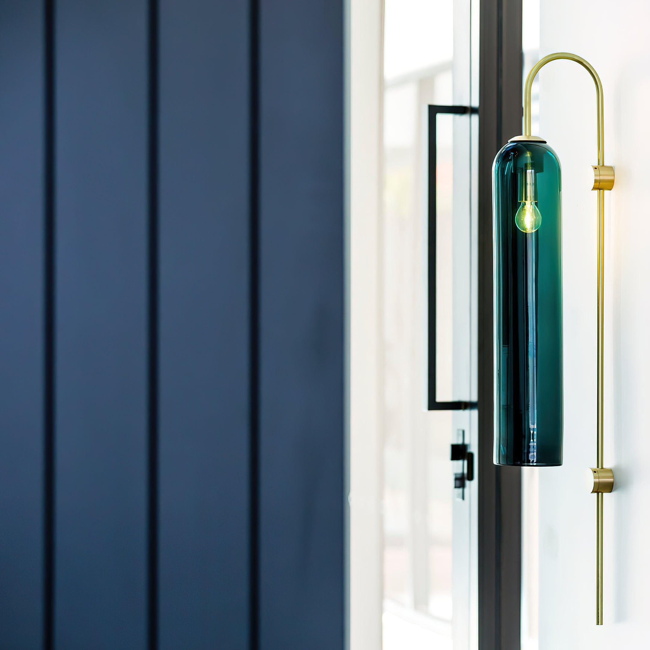 Modern Mouth-Blown Glass Tube Wall Lamp