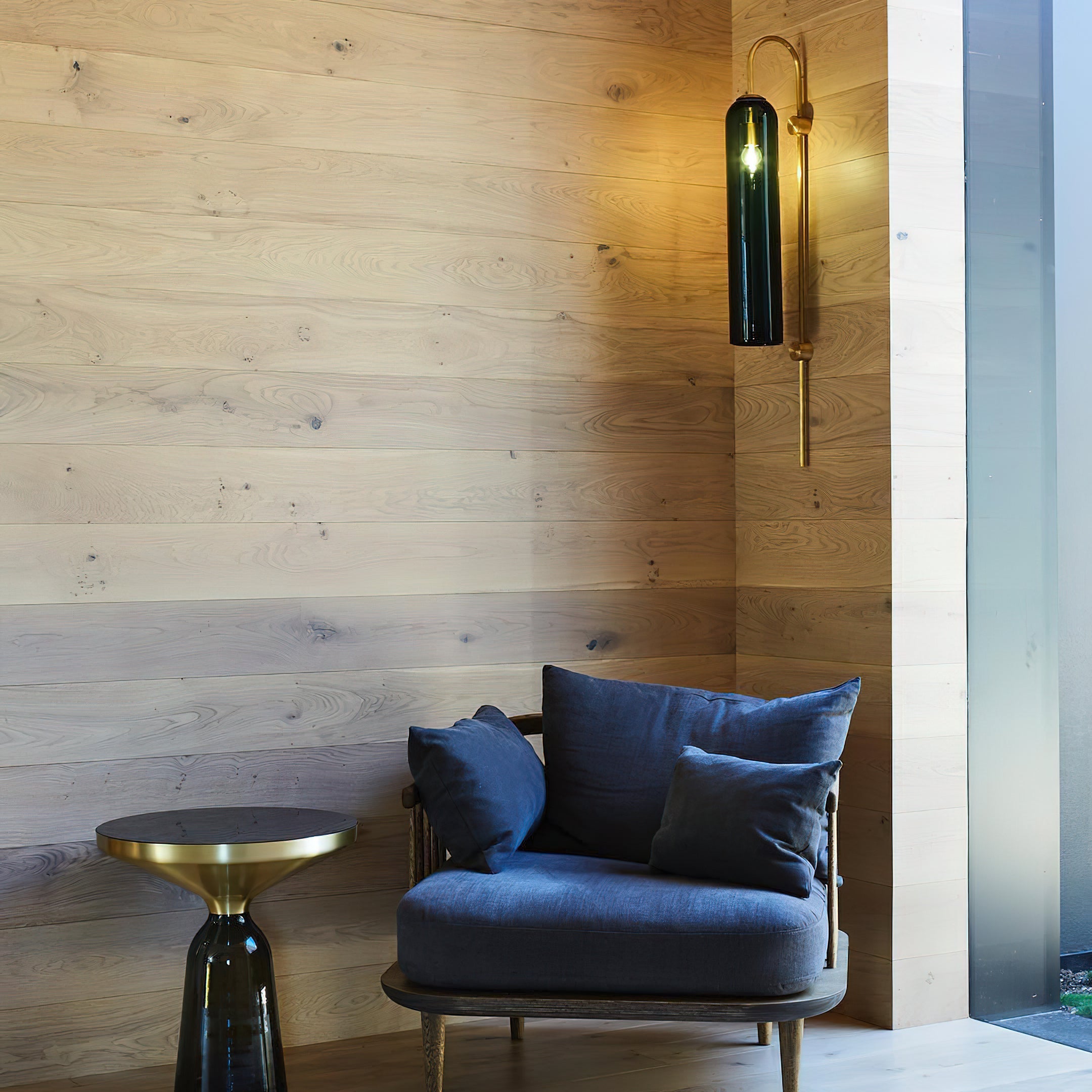 Modern Mouth-Blown Glass Tube Wall Lamp