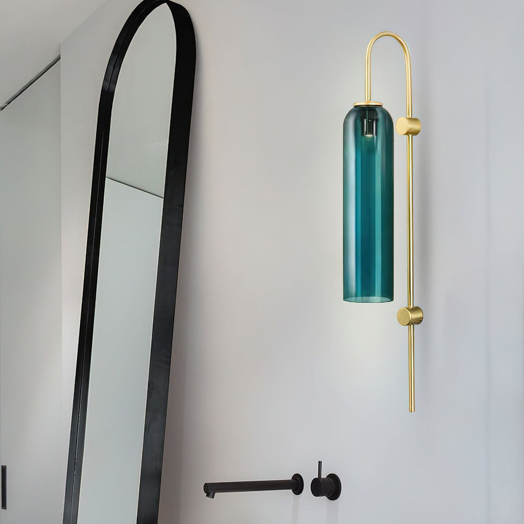 Modern Mouth-Blown Glass Tube Wall Lamp