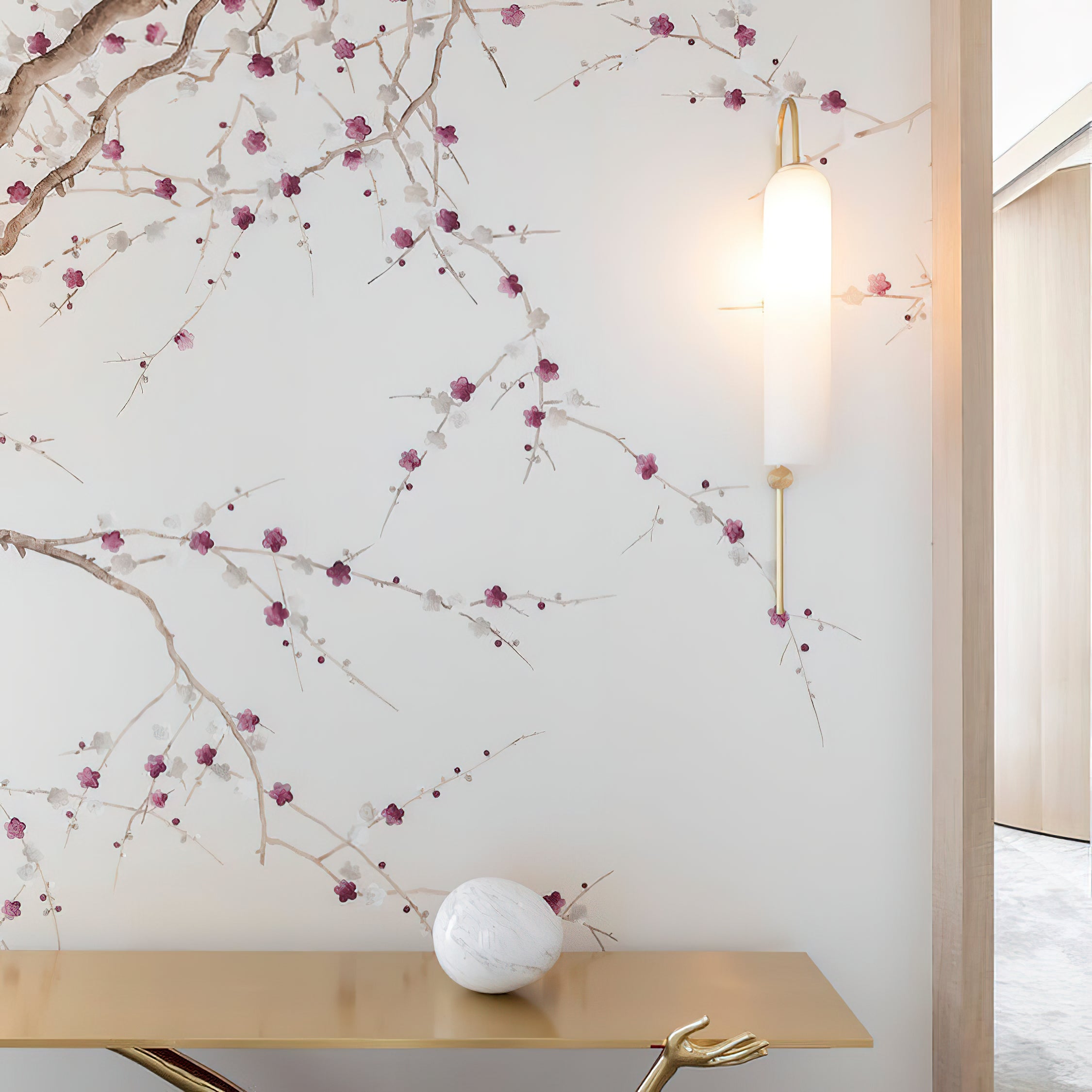 Modern Mouth-Blown Glass Tube Wall Lamp