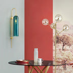 Modern Mouth-Blown Glass Tube Wall Lamp