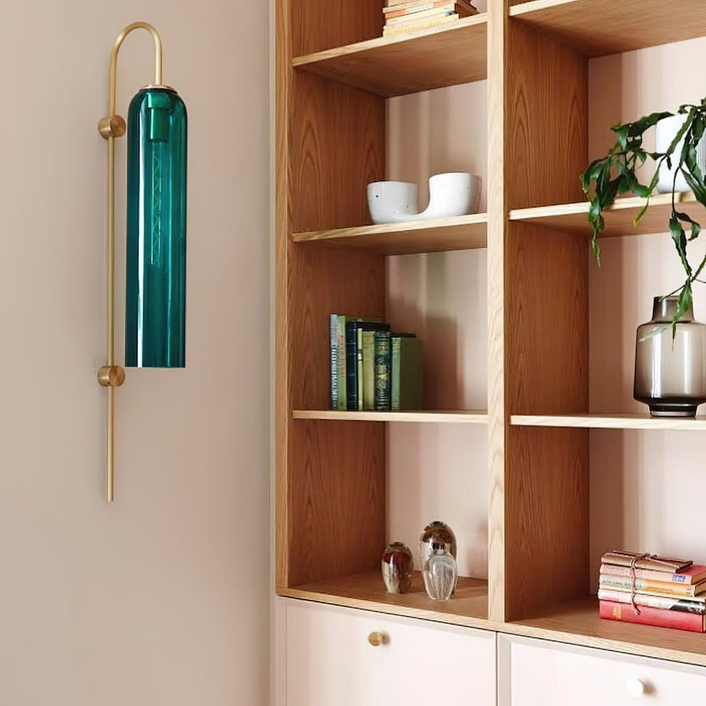 Modern Mouth-Blown Glass Tube Wall Lamp