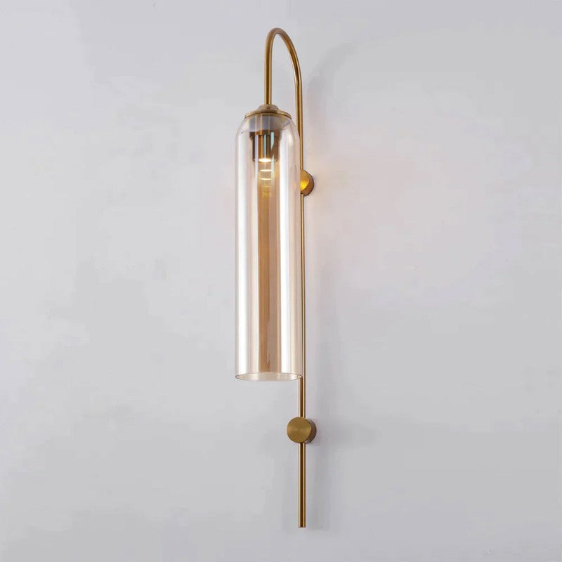 Modern Mouth-Blown Glass Tube Wall Lamp