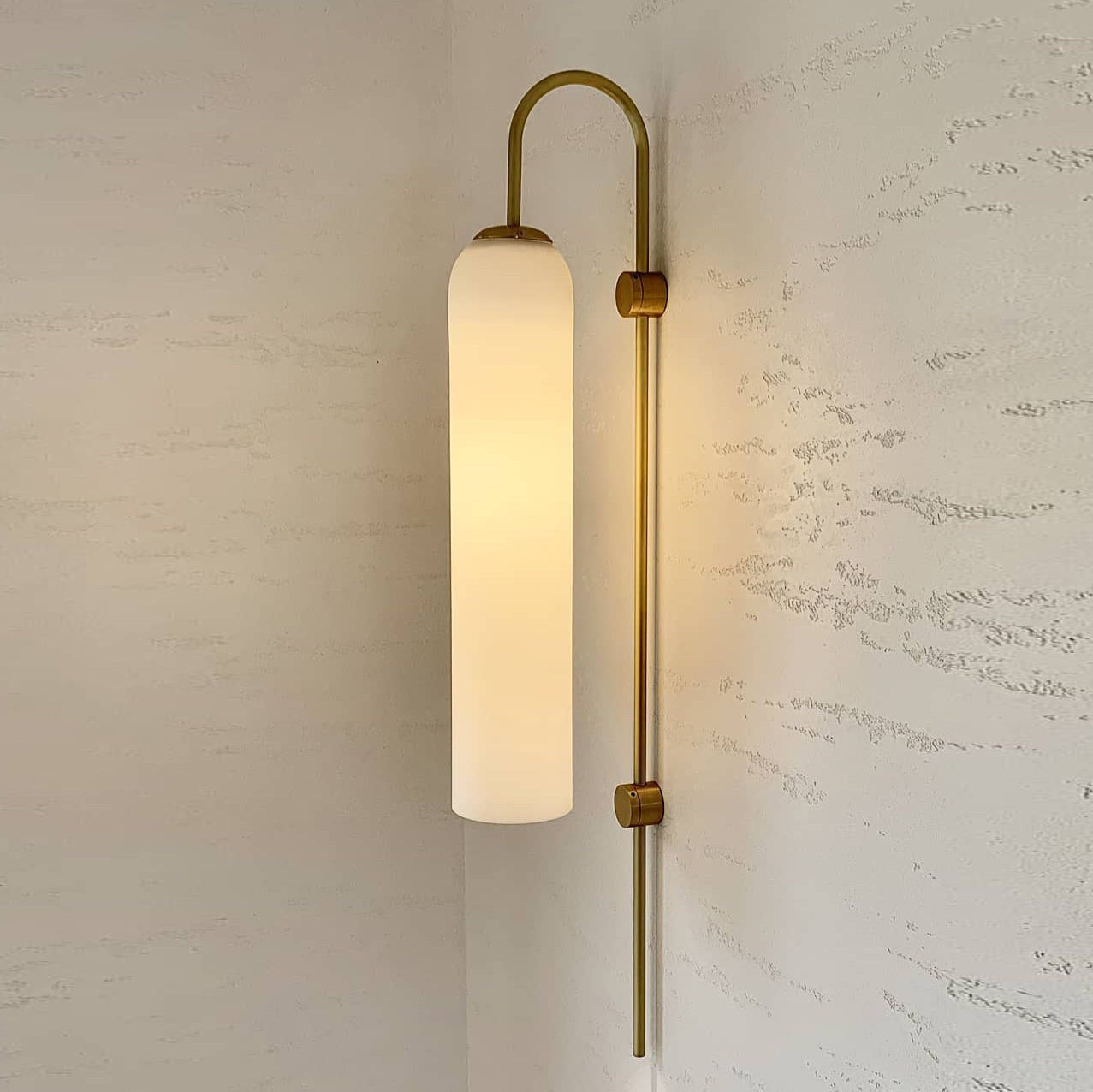 Modern Mouth-Blown Glass Tube Wall Lamp