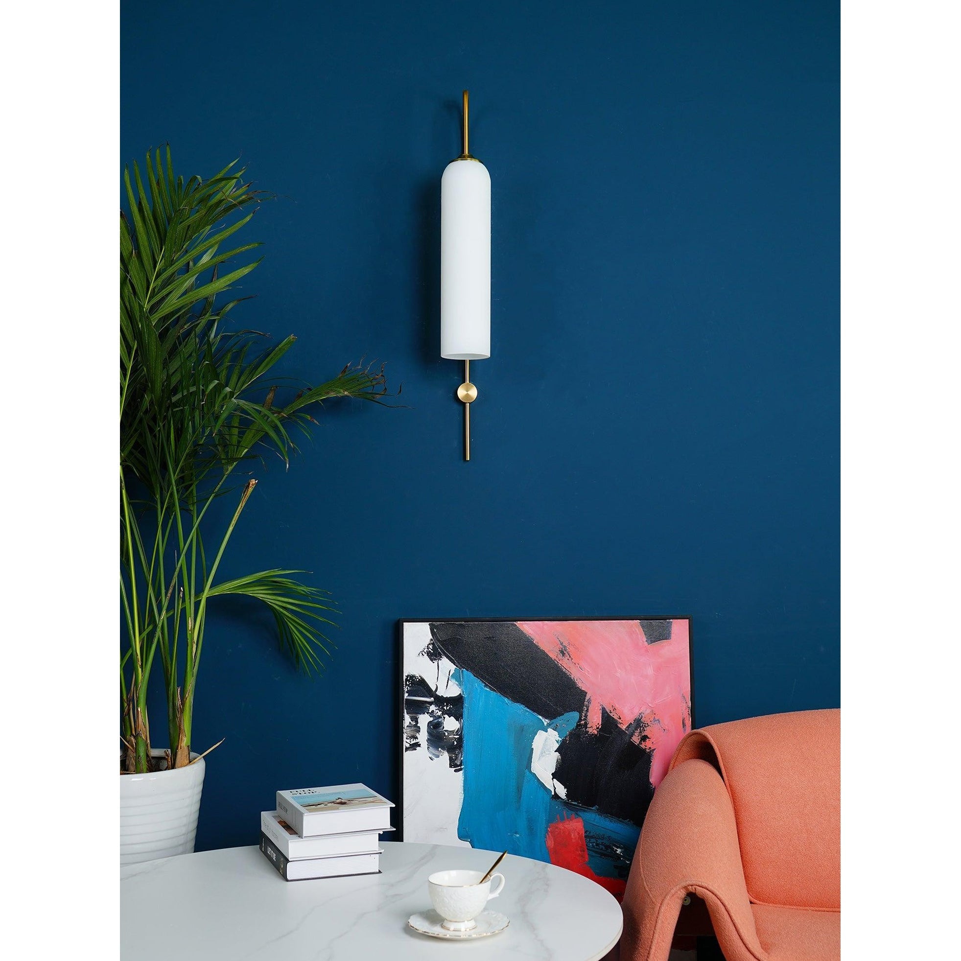 Modern Mouth-Blown Glass Tube Wall Lamp