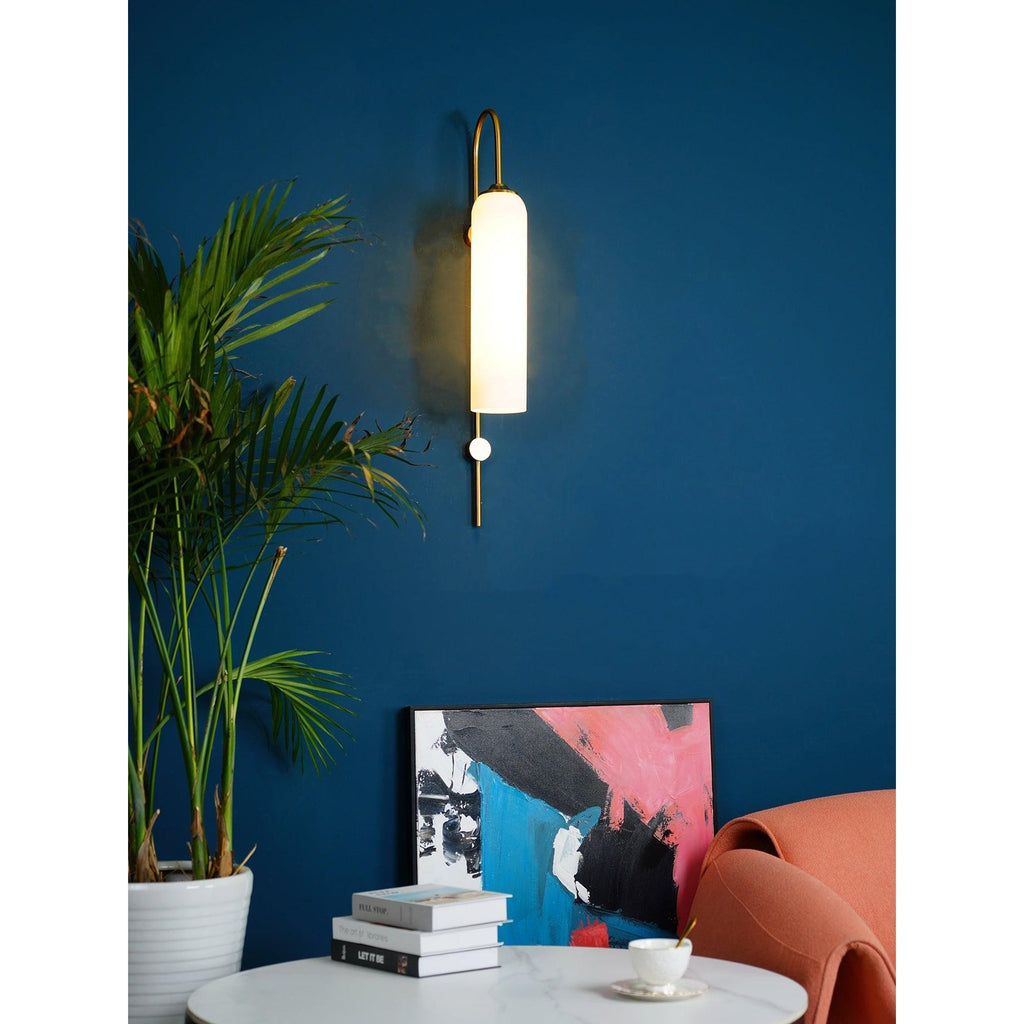 Modern Mouth-Blown Glass Tube Wall Lamp