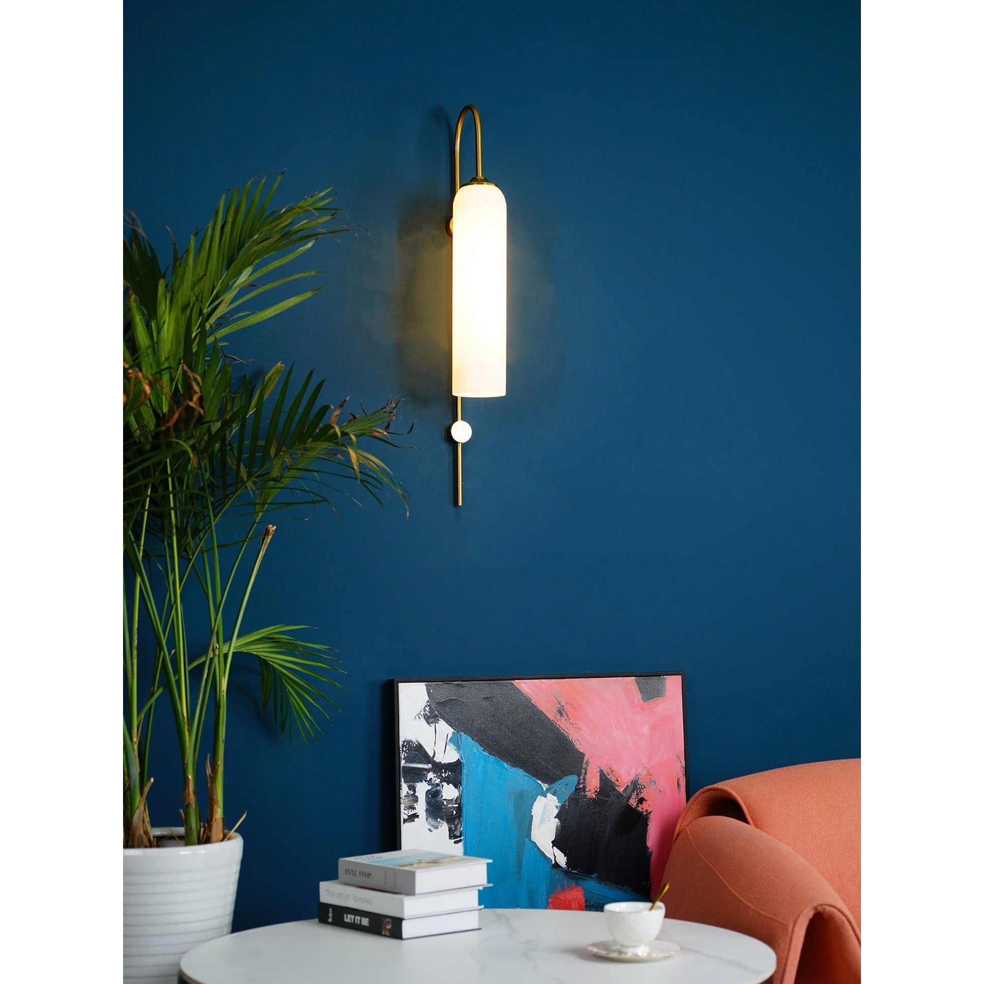 Modern Mouth-Blown Glass Tube Wall Lamp