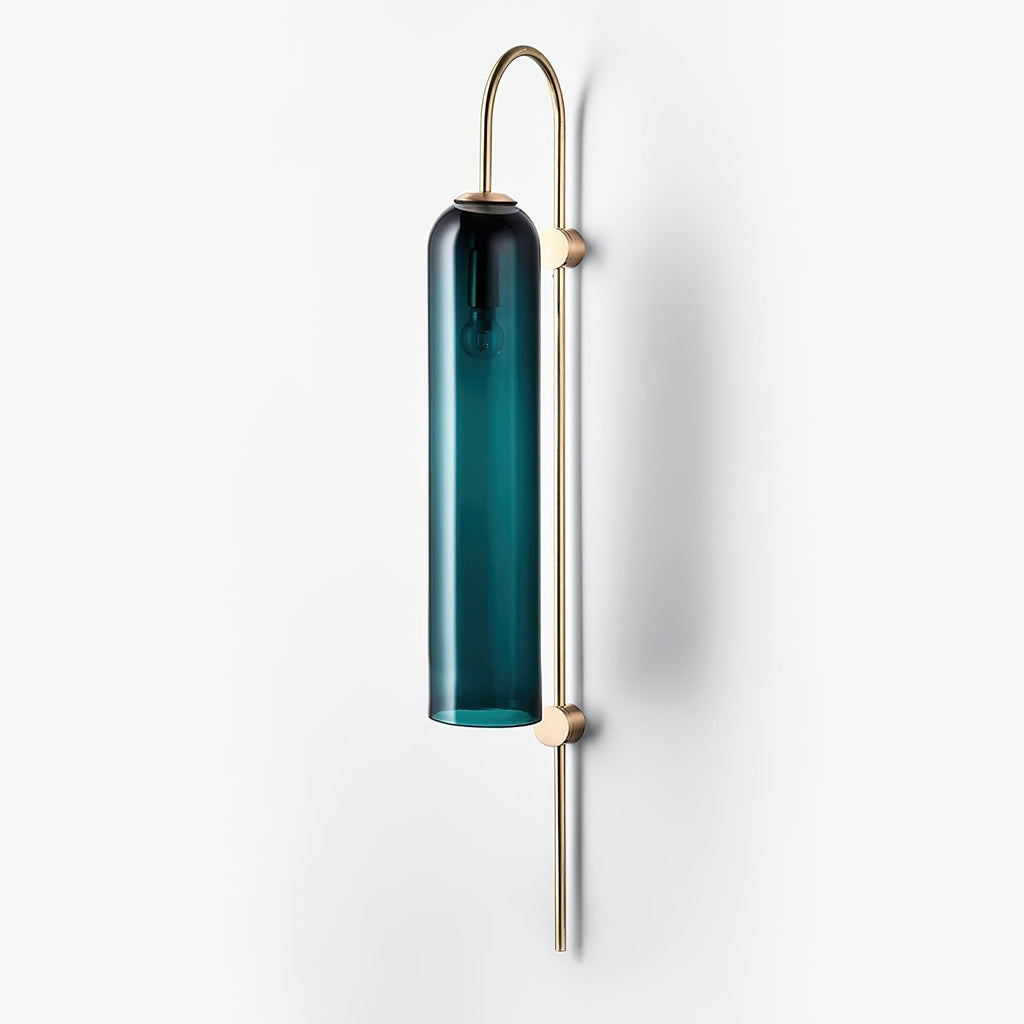 Modern Mouth-Blown Glass Tube Wall Lamp