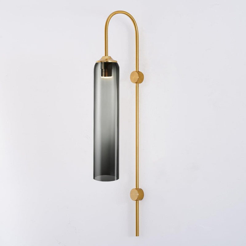 Modern Mouth-Blown Glass Tube Wall Lamp