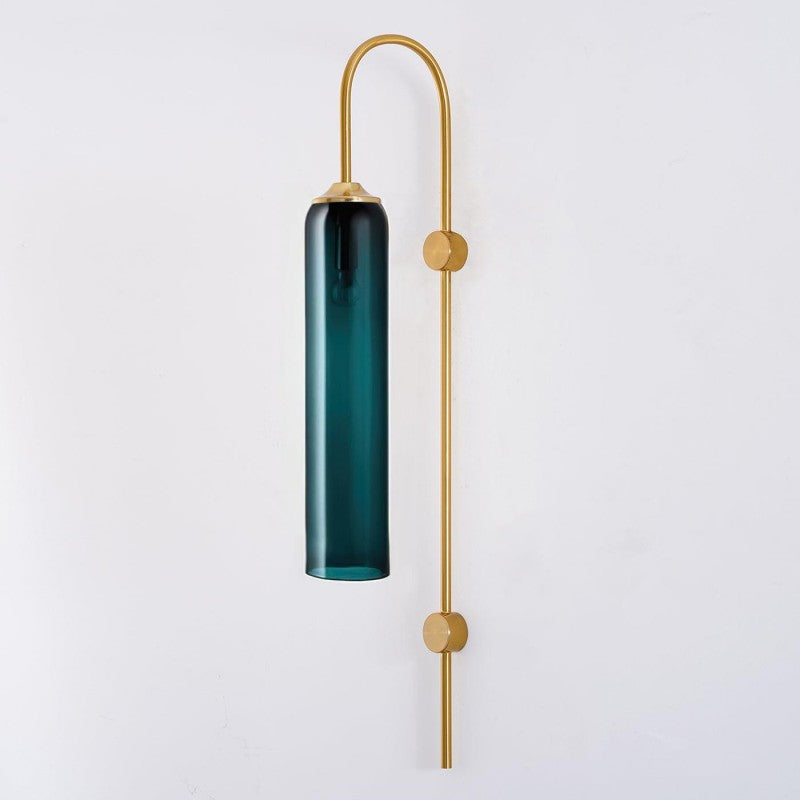Modern Mouth-Blown Glass Tube Wall Lamp