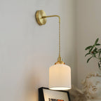 Modern Brass Flower Stem Wall Light