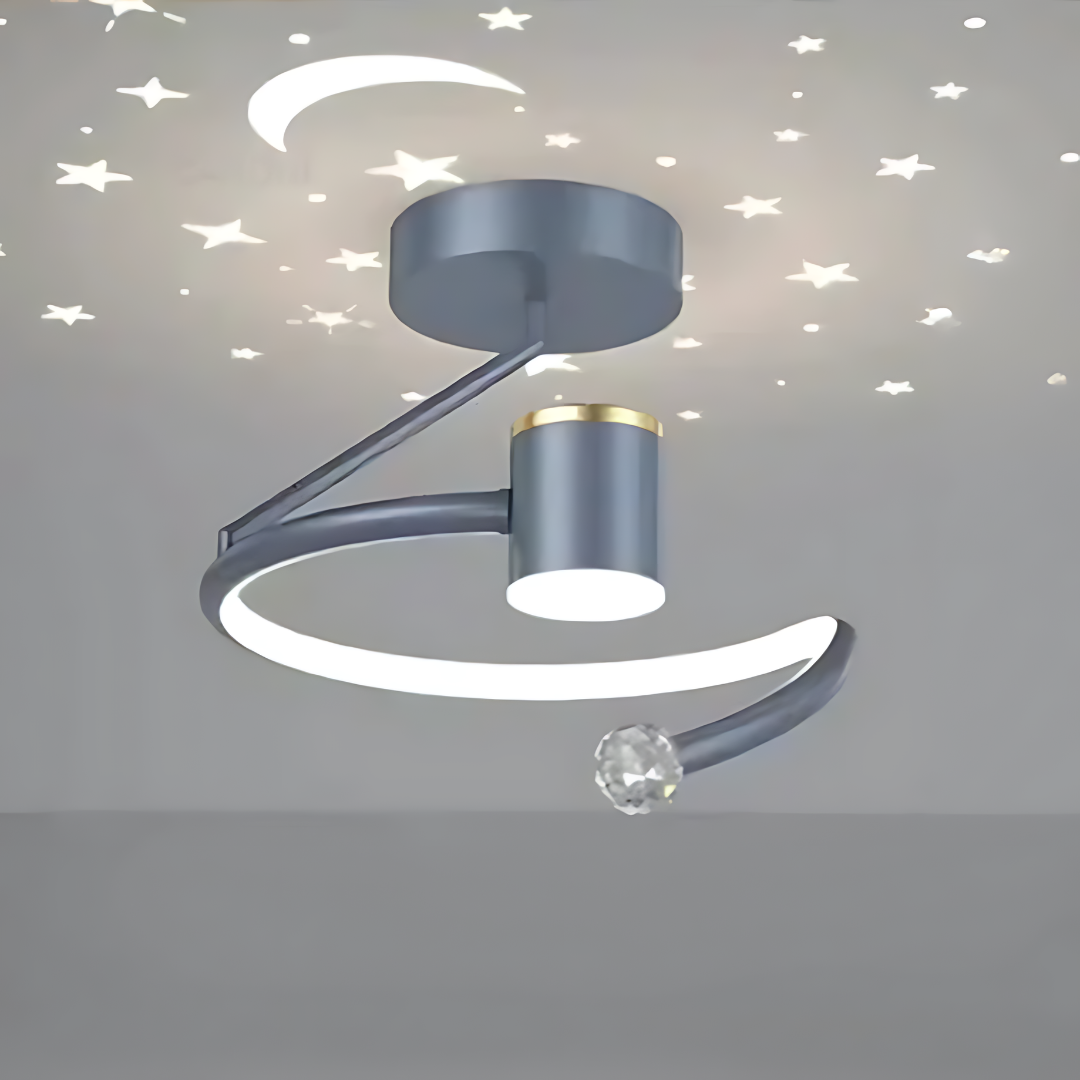 LED Ceiling Lamp, Star Projection, Dimmable, Surface Mounted