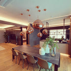 Modern Lava Glass Dome Pendant Light 1-Light