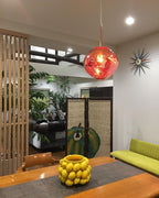 Modern Lava Glass Dome Pendant Light 1-Light
