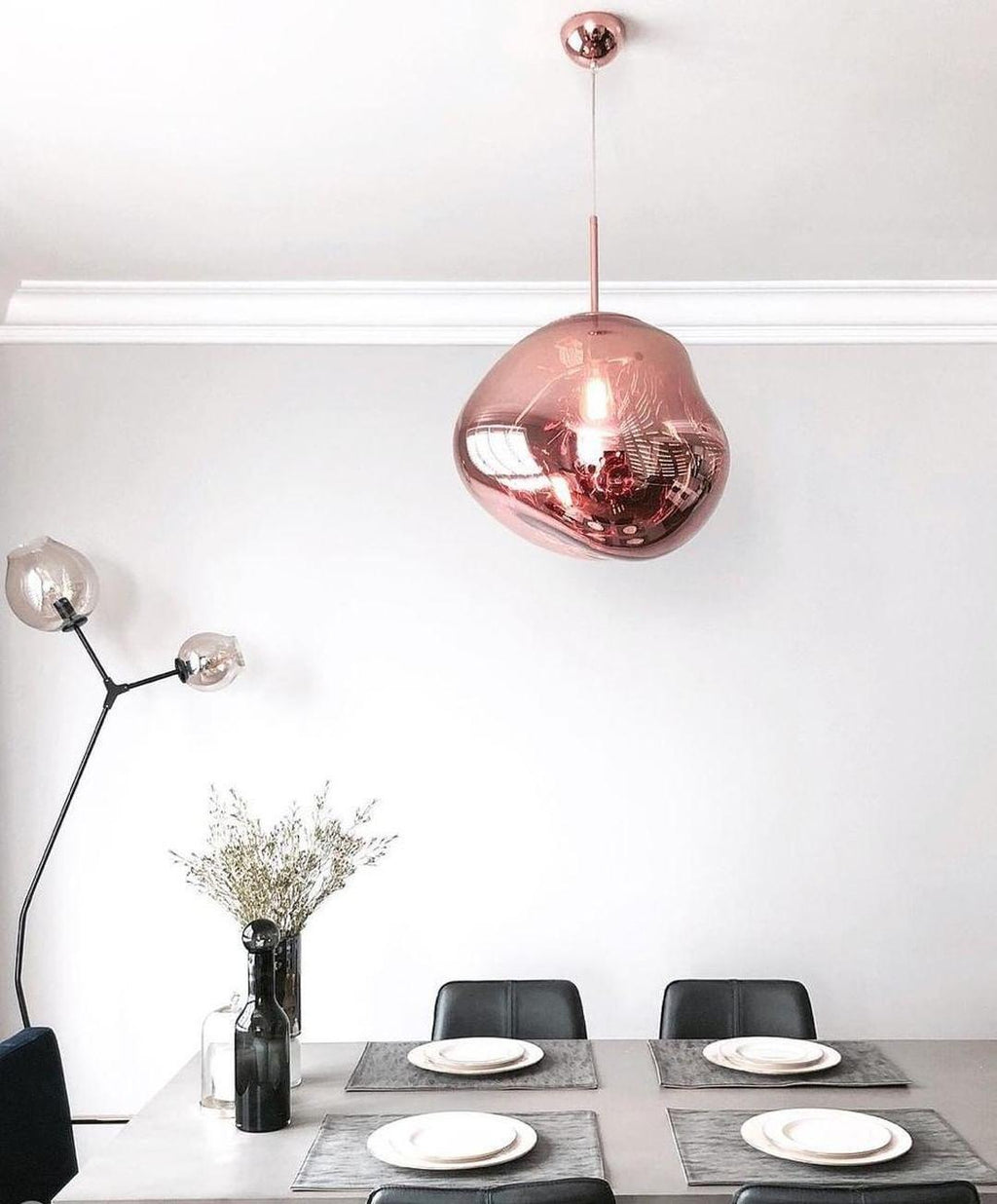 Modern Lava Glass Dome Pendant Light 1-Light