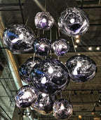 Modern Lava Glass Dome Pendant Light 1-Light