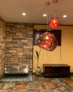 Modern Lava Glass Dome Pendant Light 1-Light