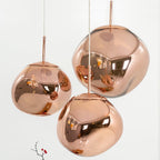 Modern Lava Glass Dome Pendant Light 1-Light