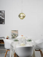 Modern Lava Glass Dome Pendant Light 1-Light