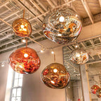 Modern Lava Glass Dome Pendant Light 1-Light