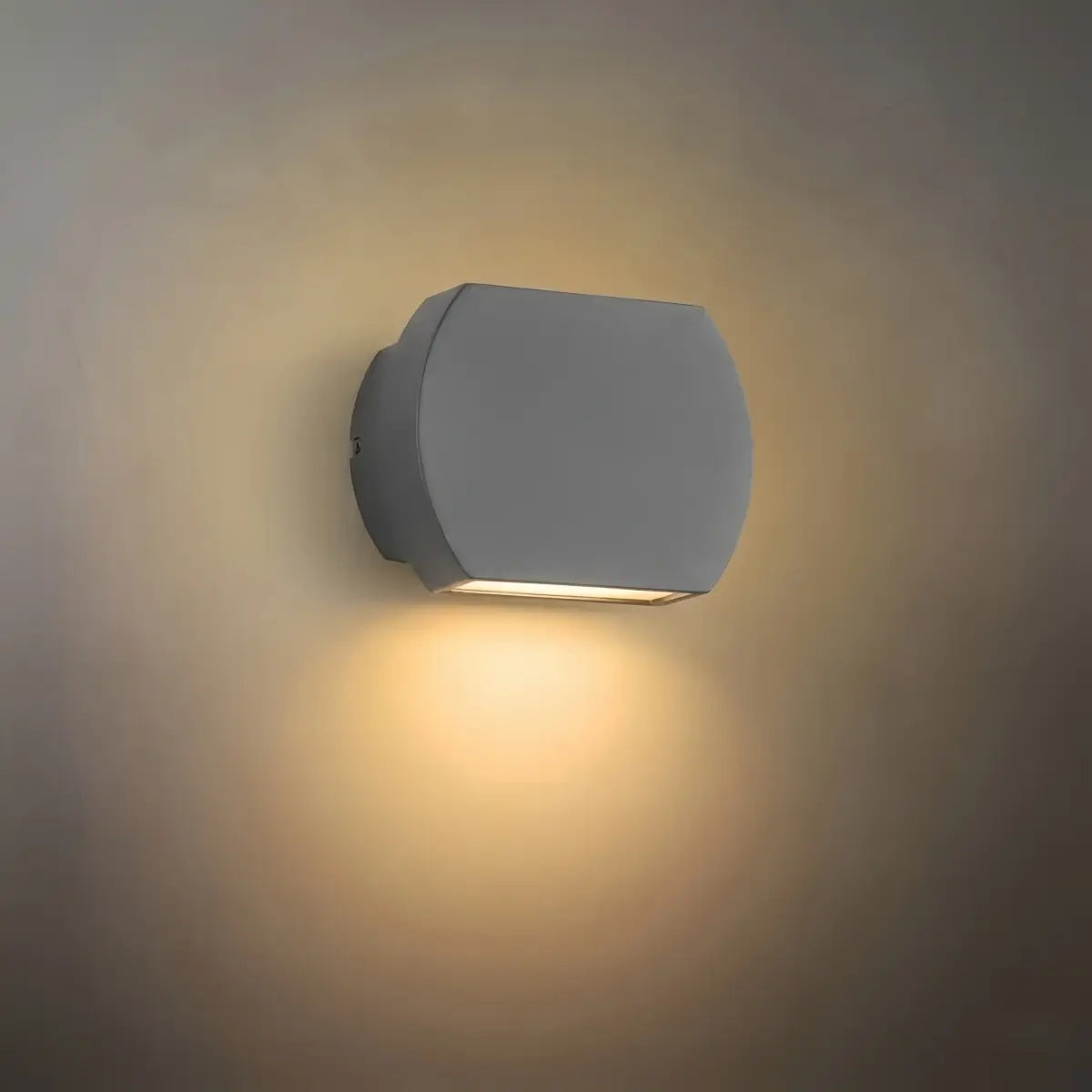 Modern Outdoor Wall Lamp Metal Glass LED
